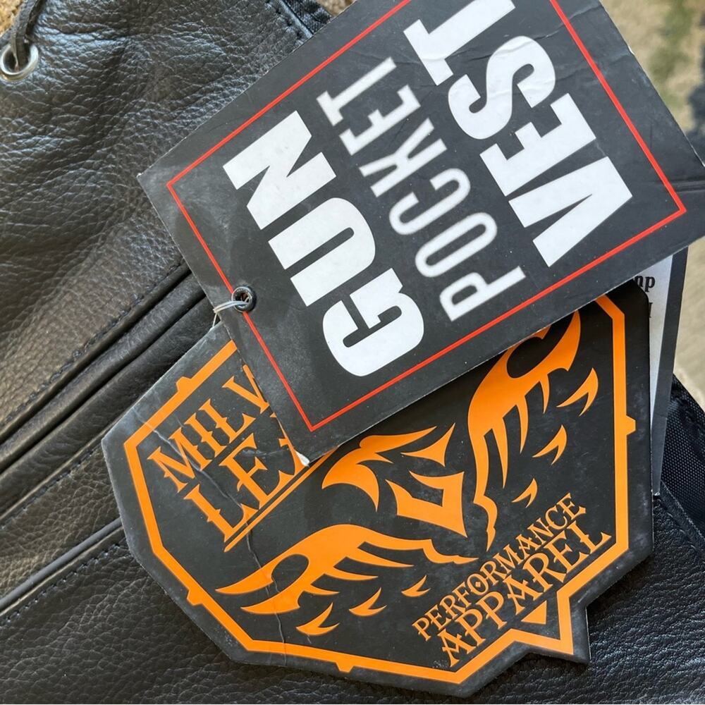 Milwaukee Leather Women's Vest Stud and Wings Size S Black Purple Moto NWT Biker - Picture 12 of 14